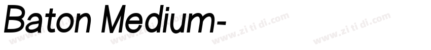 Baton Medium字体转换